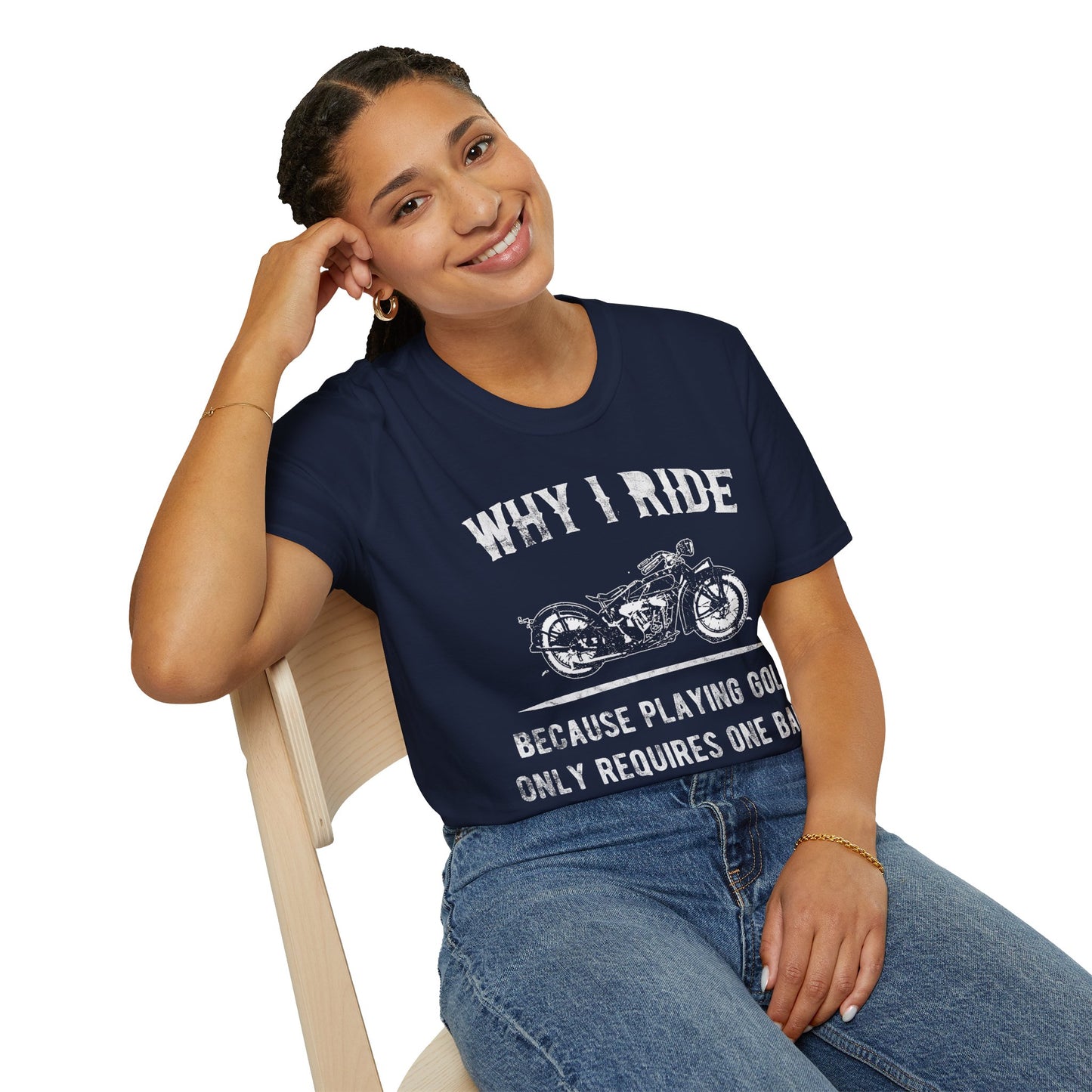 Why I ride Vintage Design Motorcycle T-Shirt