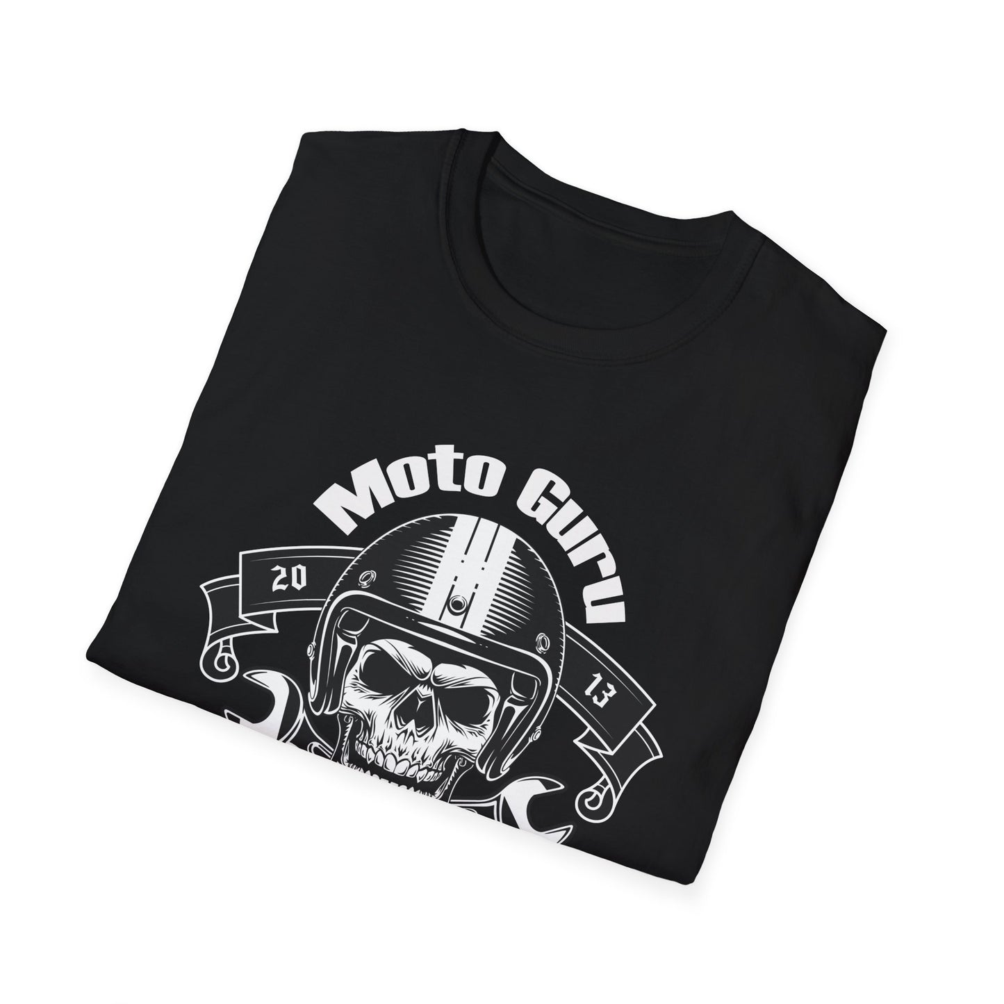 Moto Guru Born to ride Vintage Design Motorcycle T-Shirt