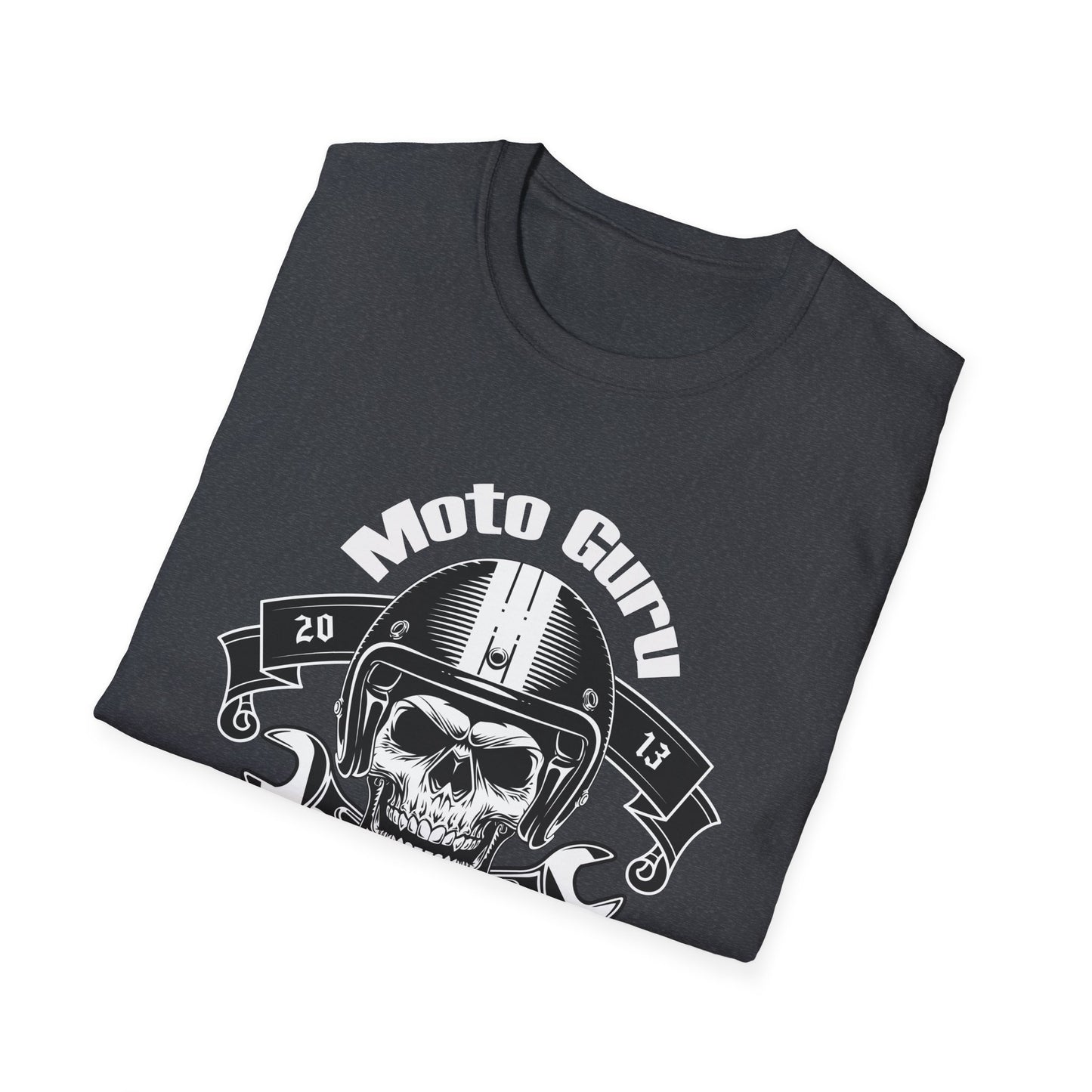 Moto Guru Born to ride Vintage Design Motorcycle T-Shirt