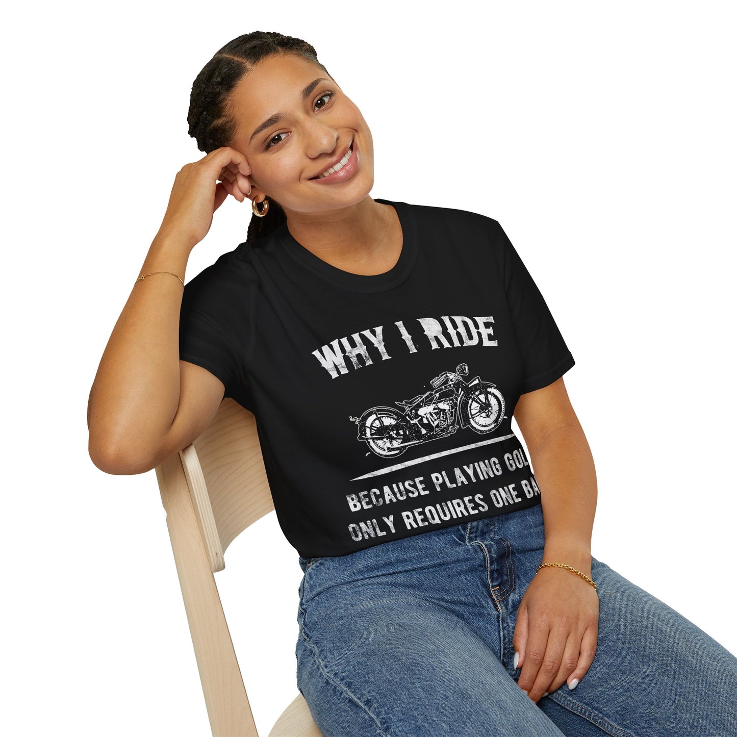 Why I ride Vintage Design Motorcycle T-Shirt