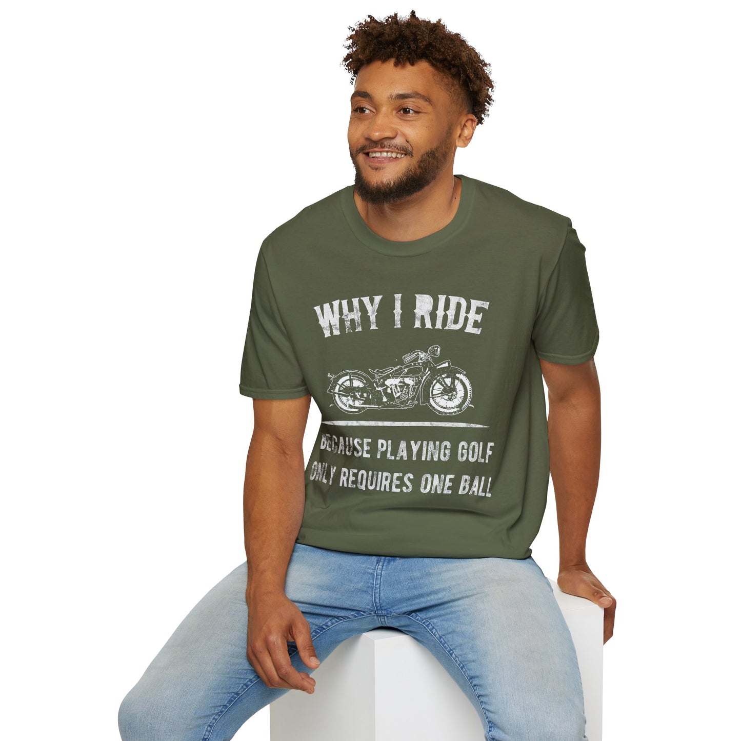 Why I ride Vintage Design Motorcycle T-Shirt